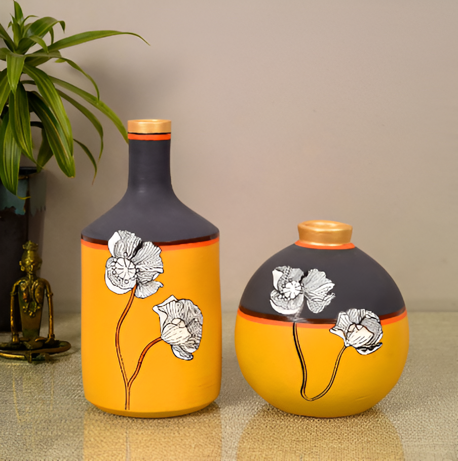 Sunflower Dreams Terracotta Vases S02