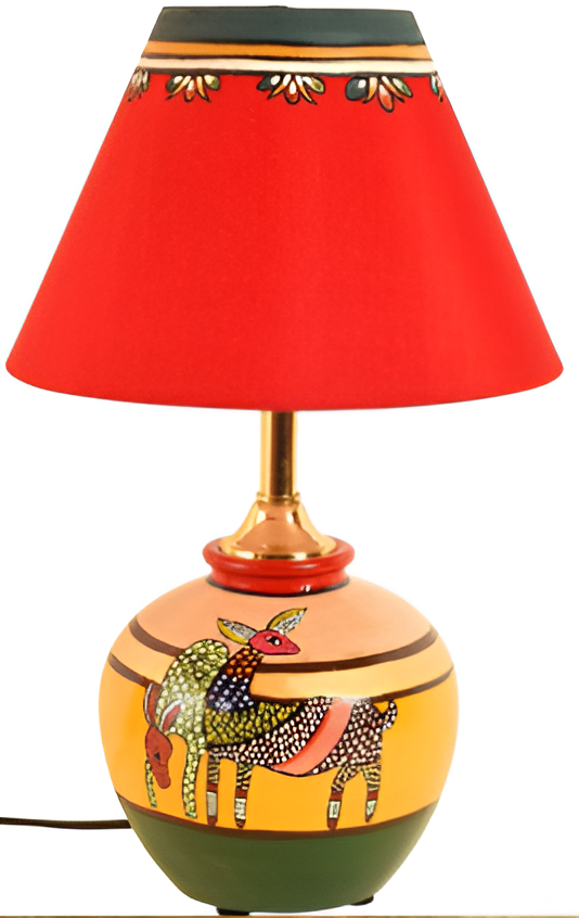 TERRACOTTA DESIGNER DEER ART TABLE LAMP