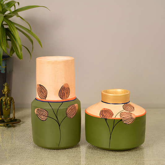 Sunflower Dreams Terracotta Vases SET OF 2